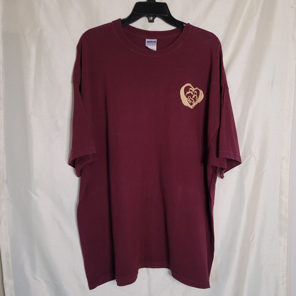 Gildan Heavy Cotton Red T-Shirt - 2XL - Great Condition!